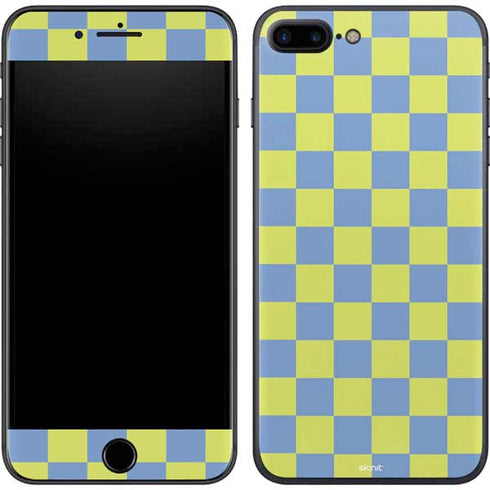 Neon Checkered iPhone 8 Plus Skin